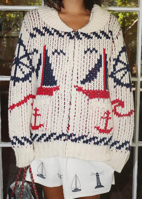 Anchors Away Knit Cardigan