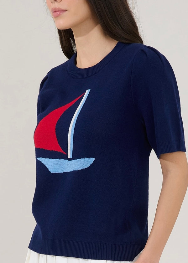 Sailor Bay Knit Top